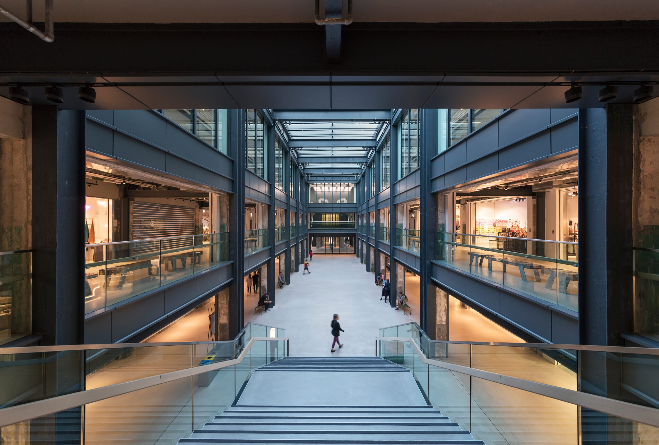 The interior view of shopping mall in Hong Kong Retail cleaning services
